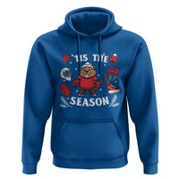 Canadian Ice Hockey Beaver Hoodie Tis The Season Holiday Gift - Wonder Print Shop