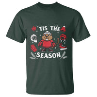 Canadian Ice Hockey Beaver T Shirt Tis The Season Holiday Gift - Wonder Print Shop