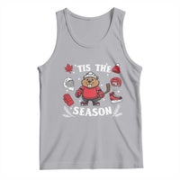 Canadian Ice Hockey Beaver Tank Top Tis The Season Holiday Gift - Wonder Print Shop