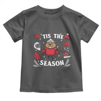 Canadian Ice Hockey Beaver Toddler T Shirt Tis The Season Holiday Gift - Wonder Print Shop