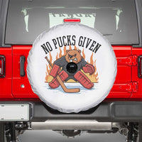 Funny Beaver Ice Hockey Goalie Gift Spare Tire Cover No Pucks Given - Wonder Print Shop