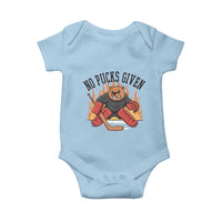 Funny Beaver Ice Hockey Goalie Gift Baby Onesie No Pucks Given - Wonder Print Shop