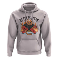 Funny Beaver Ice Hockey Goalie Gift Hoodie No Pucks Given - Wonder Print Shop