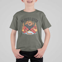 Funny Beaver Ice Hockey Goalie Gift T Shirt For Kid No Pucks Given - Wonder Print Shop