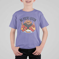 Funny Beaver Ice Hockey Goalie Gift T Shirt For Kid No Pucks Given - Wonder Print Shop