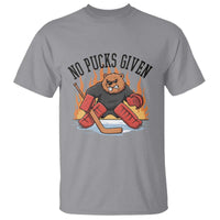 Funny Beaver Ice Hockey Goalie Gift T Shirt No Pucks Given - Wonder Print Shop