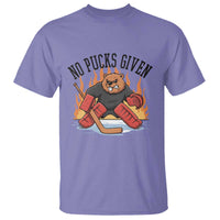 Funny Beaver Ice Hockey Goalie Gift T Shirt No Pucks Given - Wonder Print Shop