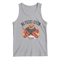 Funny Beaver Ice Hockey Goalie Gift Tank Top No Pucks Given - Wonder Print Shop