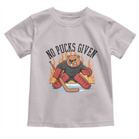 Funny Beaver Ice Hockey Goalie Gift Toddler T Shirt No Pucks Given - Wonder Print Shop