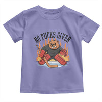 Funny Beaver Ice Hockey Goalie Gift Toddler T Shirt No Pucks Given - Wonder Print Shop