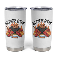 Funny Beaver Ice Hockey Goalie Gift Tumbler Cup No Pucks Given - Wonder Print Shop
