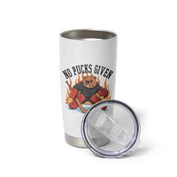 Funny Beaver Ice Hockey Goalie Gift Tumbler Cup No Pucks Given - Wonder Print Shop