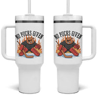 Funny Beaver Ice Hockey Goalie Gift Tumbler With Handle No Pucks Given - Wonder Print Shop