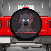 Funny Cat Vader Kitten Playing Darts Spare Tire Cover Space Scifi Dartist Gift - Wonder Print Shop