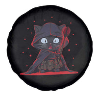 Funny Cat Vader Kitten Playing Darts Spare Tire Cover Space Scifi Dartist Gift - Wonder Print Shop