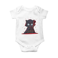 Funny Cat Vader Kitten Playing Darts Baby Onesie Space Scifi Dartist Gift - Wonder Print Shop