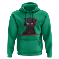 Funny Cat Vader Kitten Playing Darts Hoodie Space Scifi Dartist Gift - Wonder Print Shop