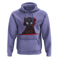 Funny Cat Vader Kitten Playing Darts Hoodie Space Scifi Dartist Gift - Wonder Print Shop