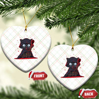 Funny Cat Vader Kitten Playing Darts Ceramic Ornament Space Scifi Dartist Gift - Wonder Print Shop