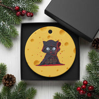 Funny Cat Vader Kitten Playing Darts Ceramic Ornament Space Scifi Dartist Gift - Wonder Print Shop