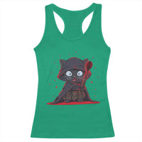 Funny Cat Vader Kitten Playing Darts Racerback Tank Top Space Scifi Dartist Gift - Wonder Print Shop