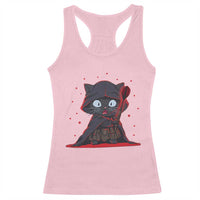 Funny Cat Vader Kitten Playing Darts Racerback Tank Top Space Scifi Dartist Gift - Wonder Print Shop