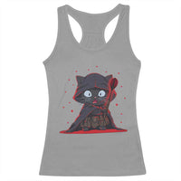 Funny Cat Vader Kitten Playing Darts Racerback Tank Top Space Scifi Dartist Gift - Wonder Print Shop