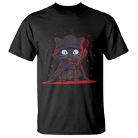 Funny Cat Vader Kitten Playing Darts T Shirt Space Scifi Dartist Gift - Wonder Print Shop