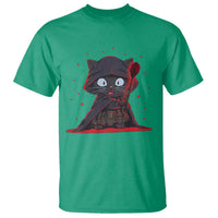 Funny Cat Vader Kitten Playing Darts T Shirt Space Scifi Dartist Gift - Wonder Print Shop