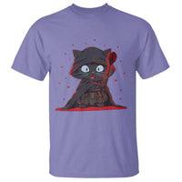 Funny Cat Vader Kitten Playing Darts T Shirt Space Scifi Dartist Gift - Wonder Print Shop