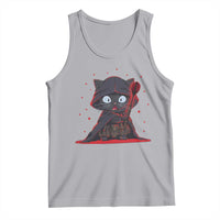 Funny Cat Vader Kitten Playing Darts Tank Top Space Scifi Dartist Gift - Wonder Print Shop