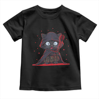 Funny Cat Vader Kitten Playing Darts Toddler T Shirt Space Scifi Dartist Gift - Wonder Print Shop