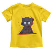 Funny Cat Vader Kitten Playing Darts Toddler T Shirt Space Scifi Dartist Gift - Wonder Print Shop