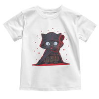 Funny Cat Vader Kitten Playing Darts Toddler T Shirt Space Scifi Dartist Gift - Wonder Print Shop