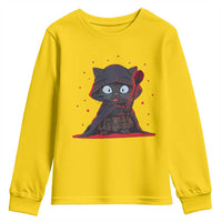 Funny Cat Vader Kitten Playing Darts Youth Sweatshirt Space Scifi Dartist Gift - Wonder Print Shop