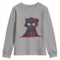 Funny Cat Vader Kitten Playing Darts Youth Sweatshirt Space Scifi Dartist Gift - Wonder Print Shop
