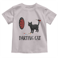 Funny Black Cat Darts Player Toddler T Shirt Darting Cat Dartist Gift - Wonder Print Shop