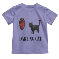 Funny Black Cat Darts Player Toddler T Shirt Darting Cat Dartist Gift - Wonder Print Shop