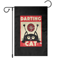 Black Cat Dart Thrower Garden Flag Cat Lover Dartist Gift - Wonder Print Shop