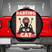 Black Cat Dart Thrower Spare Tire Cover Cat Lover Dartist Gift - Wonder Print Shop