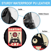 Black Cat Dart Thrower Spare Tire Cover Cat Lover Dartist Gift - Wonder Print Shop