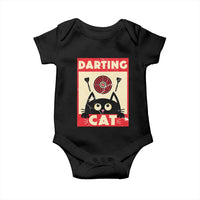 Black Cat Dart Thrower Baby Onesie Cat Lover Dartist Gift - Wonder Print Shop