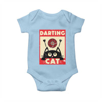 Black Cat Dart Thrower Baby Onesie Cat Lover Dartist Gift - Wonder Print Shop