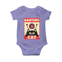 Black Cat Dart Thrower Baby Onesie Cat Lover Dartist Gift - Wonder Print Shop