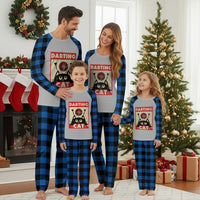 Black Cat Dart Thrower Plaid Pajama Set Cat Lover Dartist Gift - Wonder Print Shop