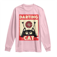 Black Cat Dart Thrower Long Sleeve Shirt Cat Lover Dartist Gift - Wonder Print Shop