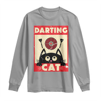 Black Cat Dart Thrower Long Sleeve Shirt Cat Lover Dartist Gift - Wonder Print Shop