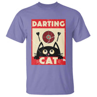 Black Cat Dart Thrower T Shirt Cat Lover Dartist Gift - Wonder Print Shop
