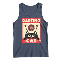 Black Cat Dart Thrower Tank Top Cat Lover Dartist Gift - Wonder Print Shop