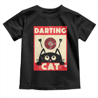 Black Cat Dart Thrower Toddler T Shirt Cat Lover Dartist Gift - Wonder Print Shop